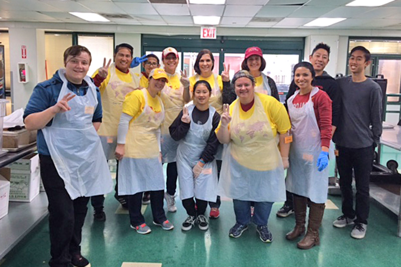 USC Alumni Day of SCervice 2016, Social Work alumni volunteered in San Diego with Father Joe's Villages