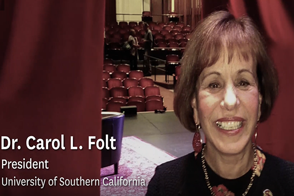 President Carol L. Folt Focuses First Master Class At USC On Resiliency ...