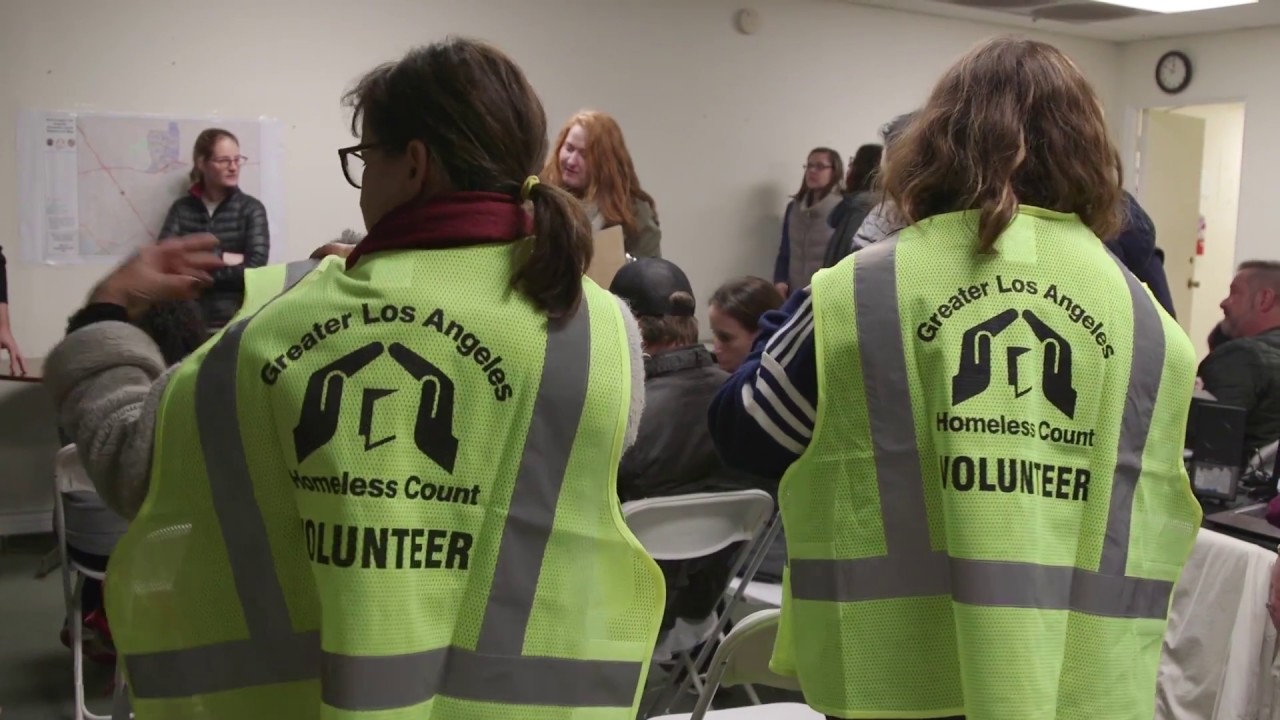Volunteers at the Homeless Count