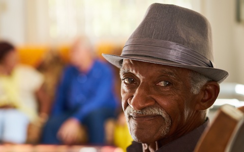 Close up image of an older gentleman