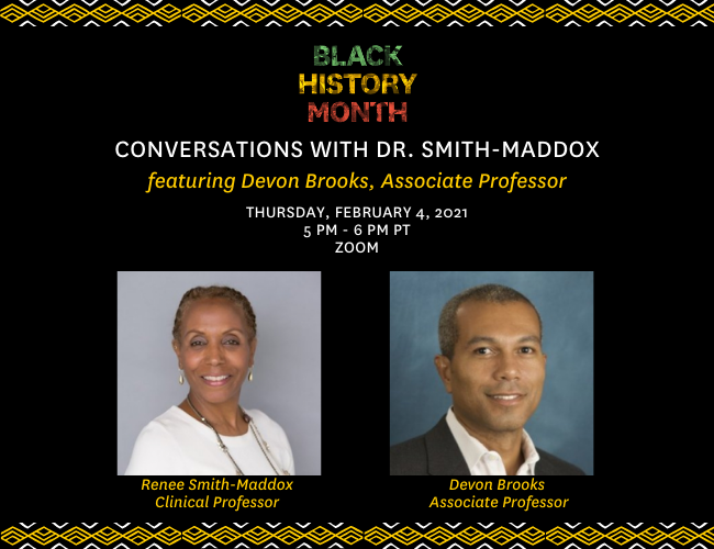 Conversations with Dr. Smith-Maddox featuring Devon Brooks