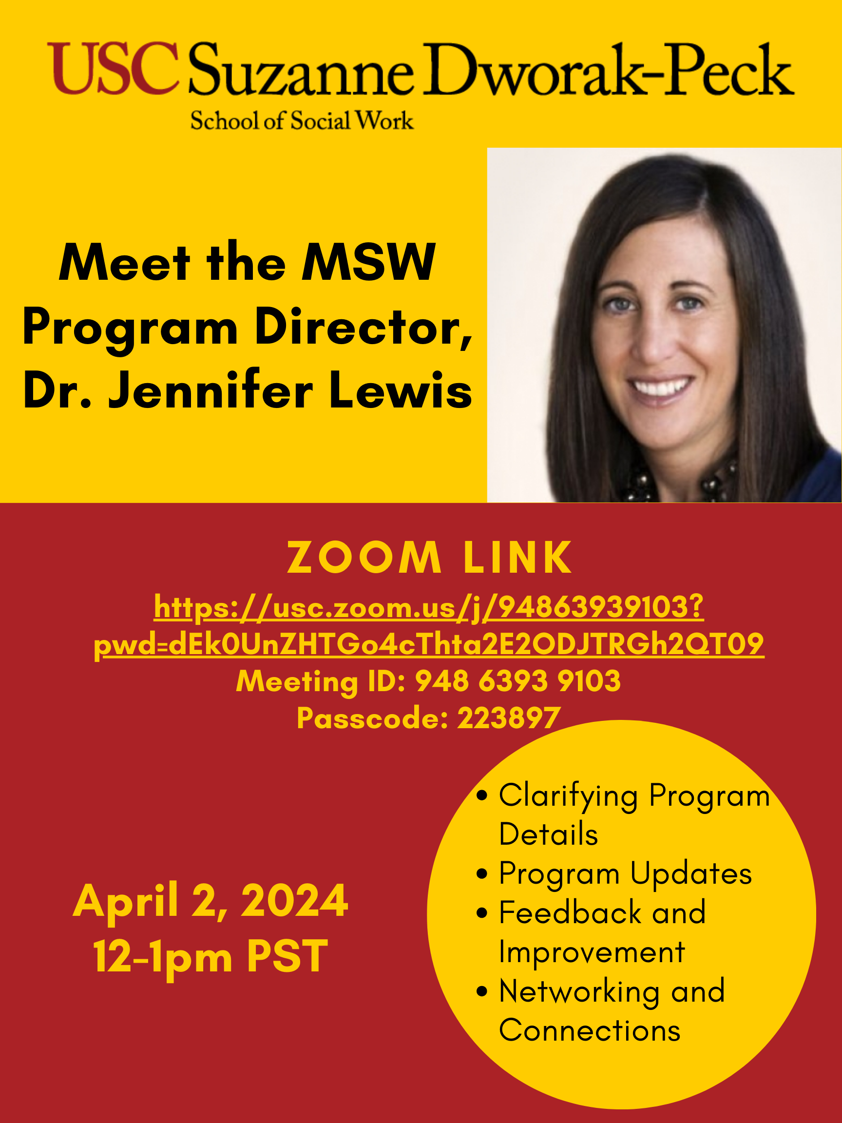 Meet the DSW Program Director (Online) 04.02.24