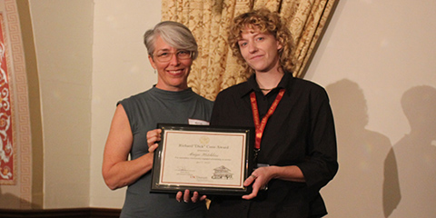 Maiya Hotchkiss receives Dick Cone Award