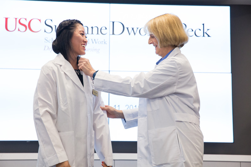 Department of Nursing Holds First White Coat Ceremony News USC