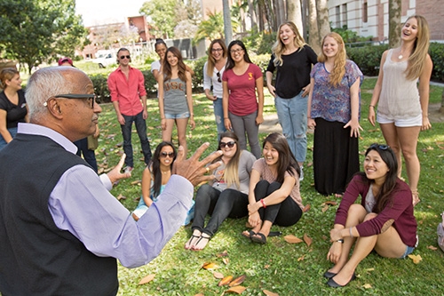 MSW USC teacher on campus