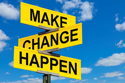 make change happen sign - SCI