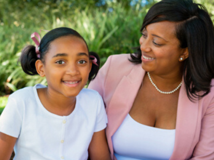 burnett and daughter