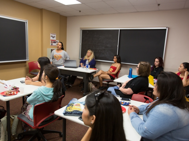 Students in an MSW classroom