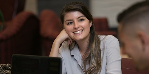 Photo of student or tudor at desk
