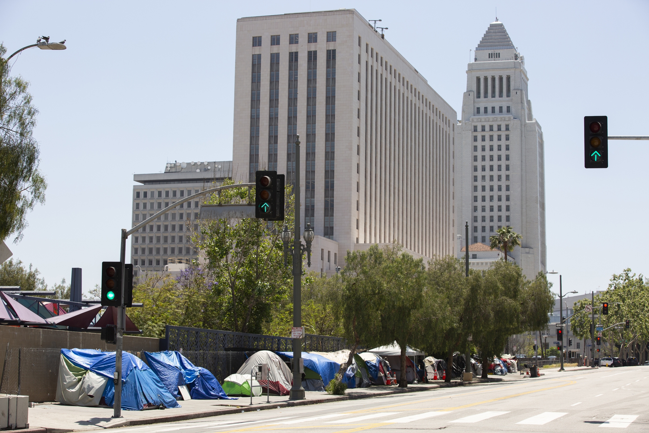 Homeless encampment