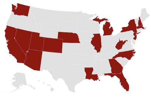 map of students