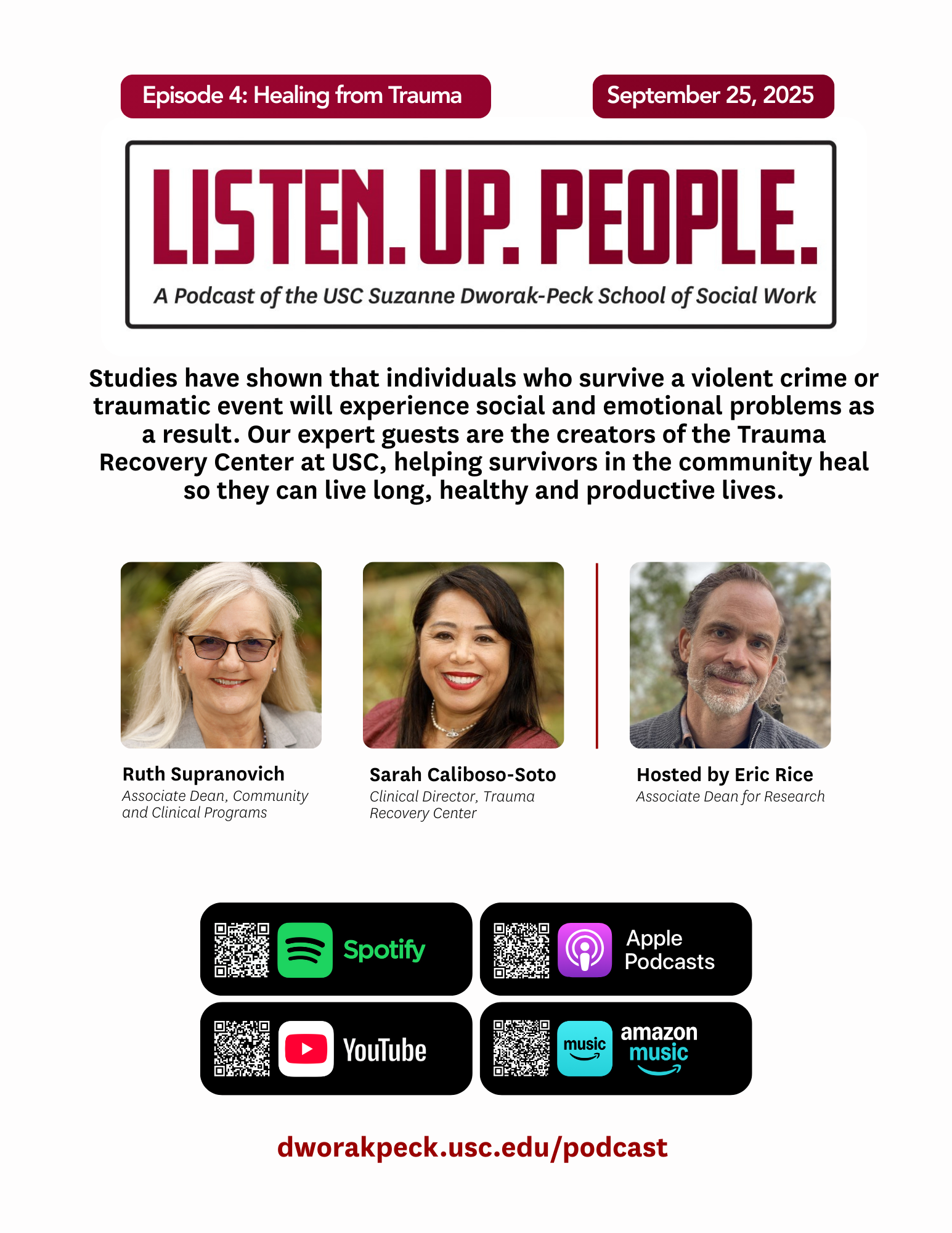 Listen.Up.People. Episode 4 Flyer