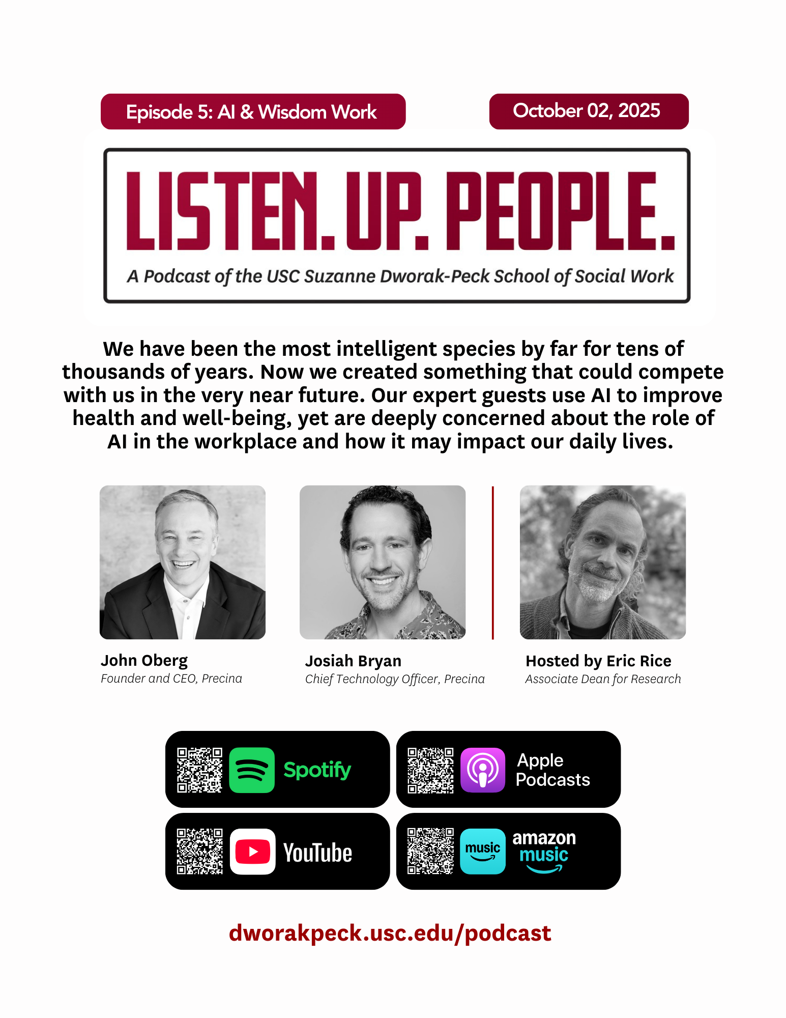 Listen.Up.People. Episode 5 Flyer