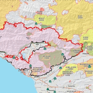 CA fire map
