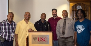 Herschel Cosby, left, Barry Hughes, Shawn Henderson, Steven Berry, James Evers III, and Samuel Law