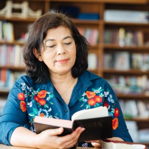 woman reading