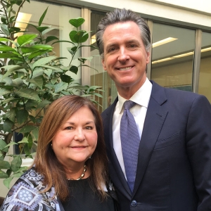 Maria Aranda, Gavin Newsom