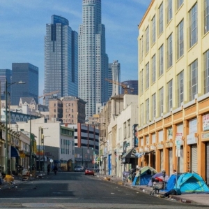 Homeless camp in LA