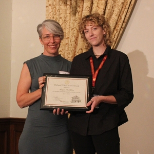 Maiya Hotchkiss receives Dick Cone Award