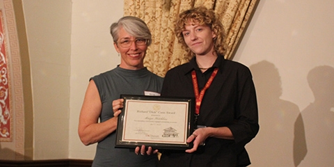 Maiya Hotchkiss receives Dick Cone Award